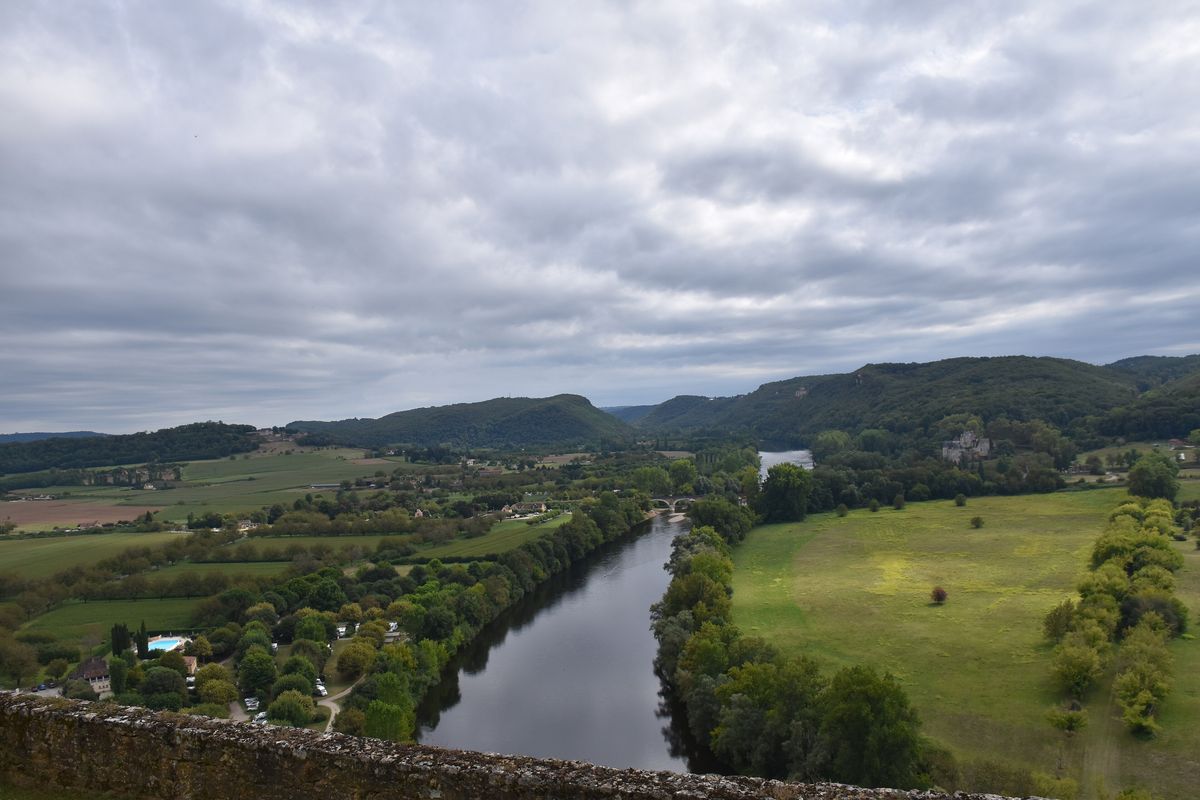 La plaine de la Dordogne vue du château de Beynac