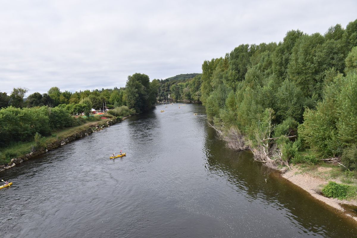 La Dordogne vue du pont de Vitrac