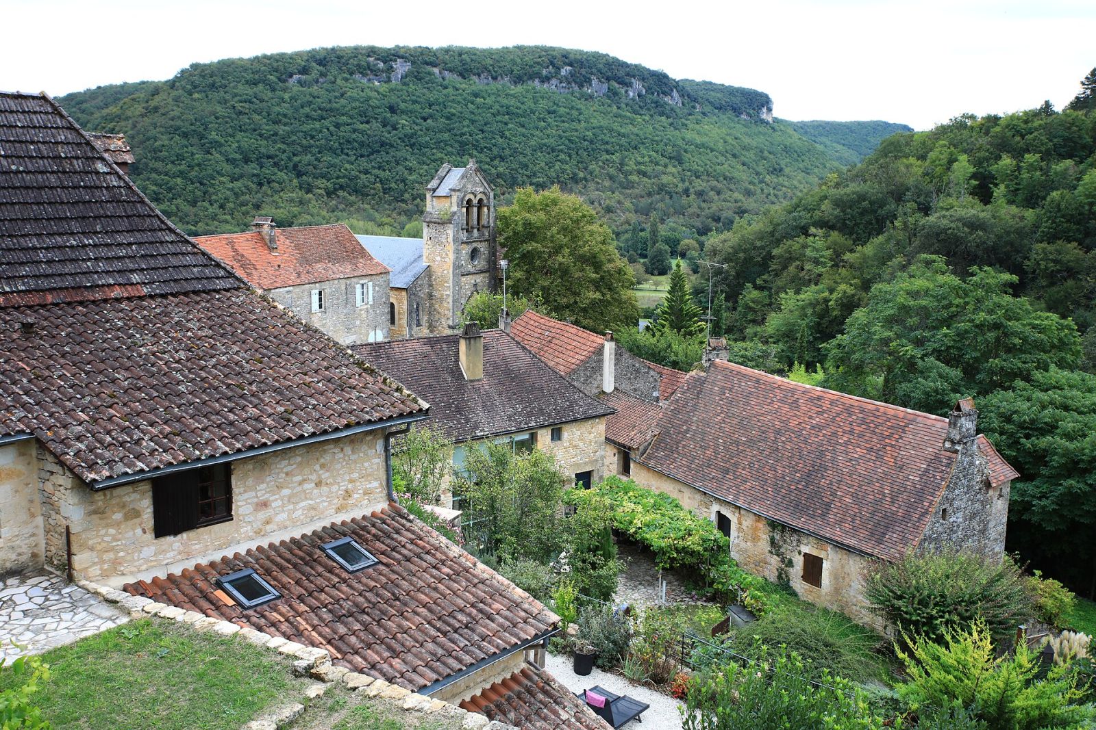 Castelnaud-la-Chapelle (Dordogne, France) - Village viewed from the castle